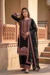 14DESIGNER MUL CHANDERI EMBROIDERY SEQUENCE WITH REAL MIRROR HAND WORK AND FANCY LACE WORK TOP PALAZZO WITH DUPATTA FESTIVE WEAR WHOLESALE PRICE ETHNIC GARMENT (18)