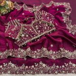 14DESIGNER SATIN SILK SEQUENCE AND ZARI EMBROIDERY WORK WITH CUTWORK BORDER SAREE WITH STITCHED BLOUSE WEDDING WEAR WHOLESALE PRICE ETHNIC GARMENT (14)