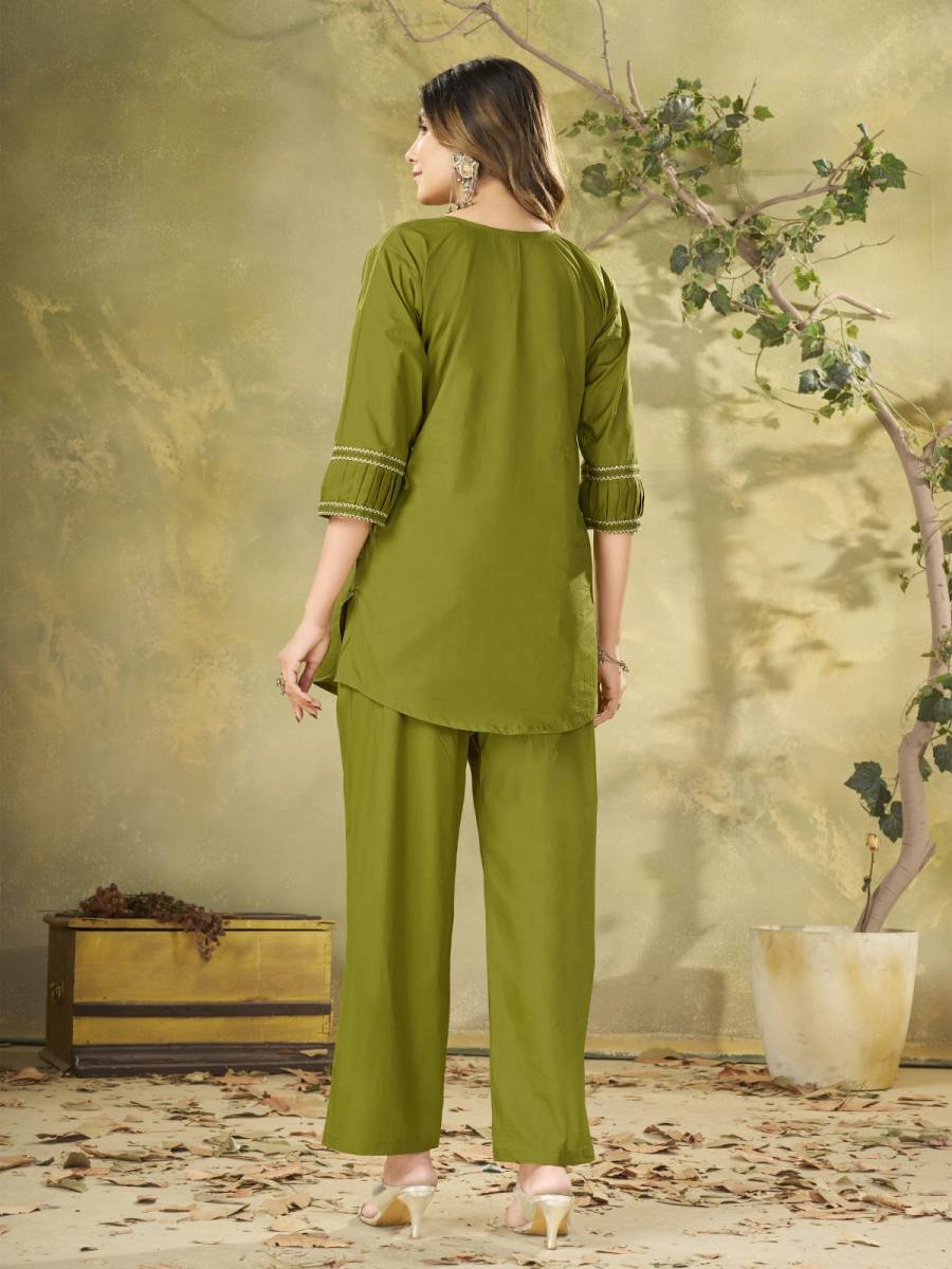 14RICH LOOK COTTON MULTI EMBROIDERY THREAD WORK CO-ORD SET CASUAL WEAR WHOLESALE PRICE ETHNIC GARMENT (28)
