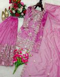 15MODERN ORGANZA TWIN NET EMBROIDERY 5 MM SEQUENCE WORK TOP PALAZZO WITH DUPATTA WEDDING WEAR WHOLESALE PRICE ETHNIC GARMENT (2)