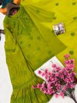 16DESIGNER RAYON THREAD EMBROIDERY WORK TOP SHARARA WITH DUPATTA WEDDING WEAR WHOLESALE PRICE ETHNIC GARMENT (16)