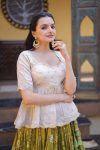 16MODERN JACQUARD EMBROIDERED SEQUENCE WORK TOP LEHENGA WEDDING WEAR WHOLESALE PRICE ETHNIC GARMENT (10)