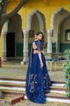 17DESIGNER VICHITRA SILK SEQUENCE AND THREAD EMBROIDERY WORK LEHENGA CHOLI WITH DUPATTA WEDDING WEAR WHOLESALE PRICE ETHNIC GARMENT (16)