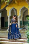17DESIGNER VICHITRA SILK SEQUENCE AND THREAD EMBROIDERY WORK LEHENGA CHOLI WITH DUPATTA WEDDING WEAR WHOLESALE PRICE ETHNIC GARMENT (16)