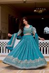 18DESIGNER CRUNCHY EMBROIDERY SEQUENCE WORK LEHENGA CHOLI WITH DUPATTA WEDDING WEAR WHOLESALE PRICE ETHNIC GARMENT (21)