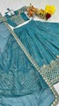 18DESIGNER CRUNCHY EMBROIDERY SEQUENCE WORK LEHENGA CHOLI WITH DUPATTA WEDDING WEAR WHOLESALE PRICE ETHNIC GARMENT (21)