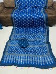 1FANCY CHINON AJRAK DIGITAL PRINT WITH REAL MIRROR WORK WITH KODI LACE BORDER WORK SAREE WITH UNSTITCHED BLOUSE PARTY WEAR WHOLESALE PRICE ETHNIC GARMENT (13)