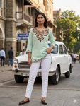 1FANCY COTTON EMBROIDERY WORK TOP DAILY WEAR WHOLESALE PRICE ETHNIC GARMENT (7)