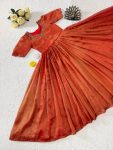 1FANCY KOTA TISSUE SILK MAGGAM HAND WORK GOWN FESTIVE WEAR WHOLESALE PRICE ETHNIC GARMENT (7)