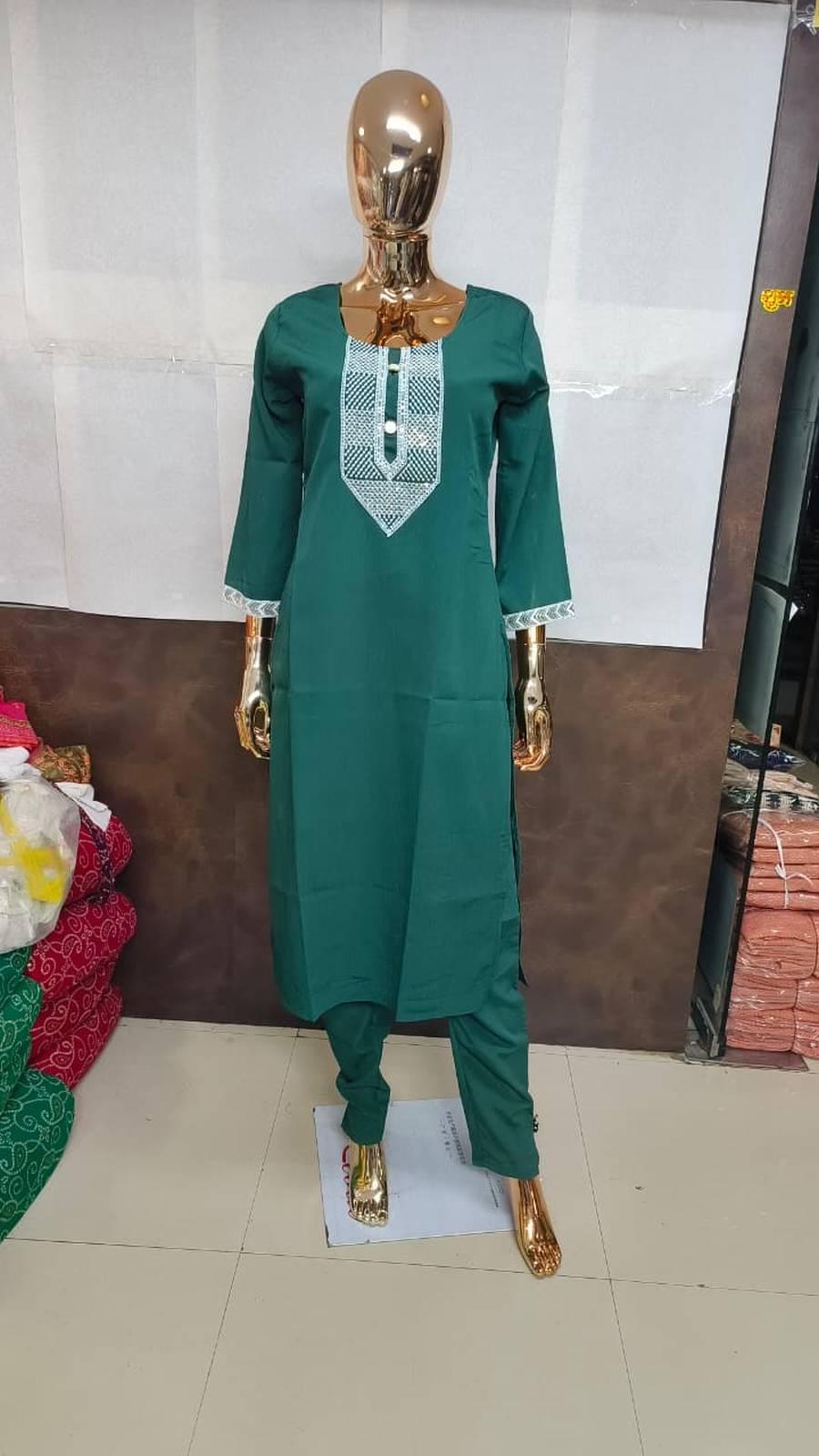 1FANCY RINKAL COTTON EMBROIDERY WORK TOP PENT SET DAILY WEAR WHOLESALE PRICE ETHNIC GARMENT (9)