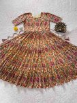 1MODERN CAMBRIC COTTON KALAMKARI PRINT GOWN DAILY WEAR WHOLESALE PRICE ETHNIC GARMENT (19)