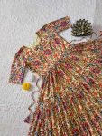 1MODERN CAMBRIC COTTON KALAMKARI PRINT GOWN DAILY WEAR WHOLESALE PRICE ETHNIC GARMENT (19)