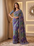 1MODERN CHINON DIGITAL AJRAK PRINT WITH REAL MIRROR WORK SAREE WITH UNSTITCHED BLOUSE PARTY WEAR WHOLESALE PRICE ETHNIC GARMENT (23)