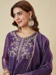 1MODERN CRUNCHY SILK EMBROIDERY WORK TOP PALAZZO WITH DUPATTA FESTIVE WEAR WHOLESALE PRICE ETHNIC GARMENT (30)