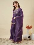 1MODERN CRUNCHY SILK EMBROIDERY WORK TOP PALAZZO WITH DUPATTA FESTIVE WEAR WHOLESALE PRICE ETHNIC GARMENT (30)