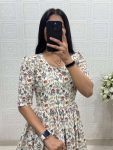 1MODERN HAKOBA COTTON PRINTED WORK ONE PIECE DRESS DAILY WEAR WHOLESALE PRICE ETHNIC GARMENT (2)