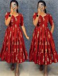 1MODERN RAYON WARLI ART PRINTED WORK ONE PIECE DRESS PARTY WEAR WHOLESALE PRICE ETHNIC GARMENT (9)