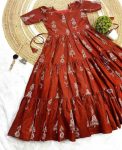 1MODERN RAYON WARLI ART PRINTED WORK ONE PIECE DRESS PARTY WEAR WHOLESALE PRICE ETHNIC GARMENT (9)