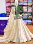 1MODERN SHIMMER EMBROIDERY THREAD & SEQUENCE WORK LEHENGA CHOLI WITH DUPATTA WEDDING WEAR WHOLESALE PRICE ETHNIC GARMENT (16)