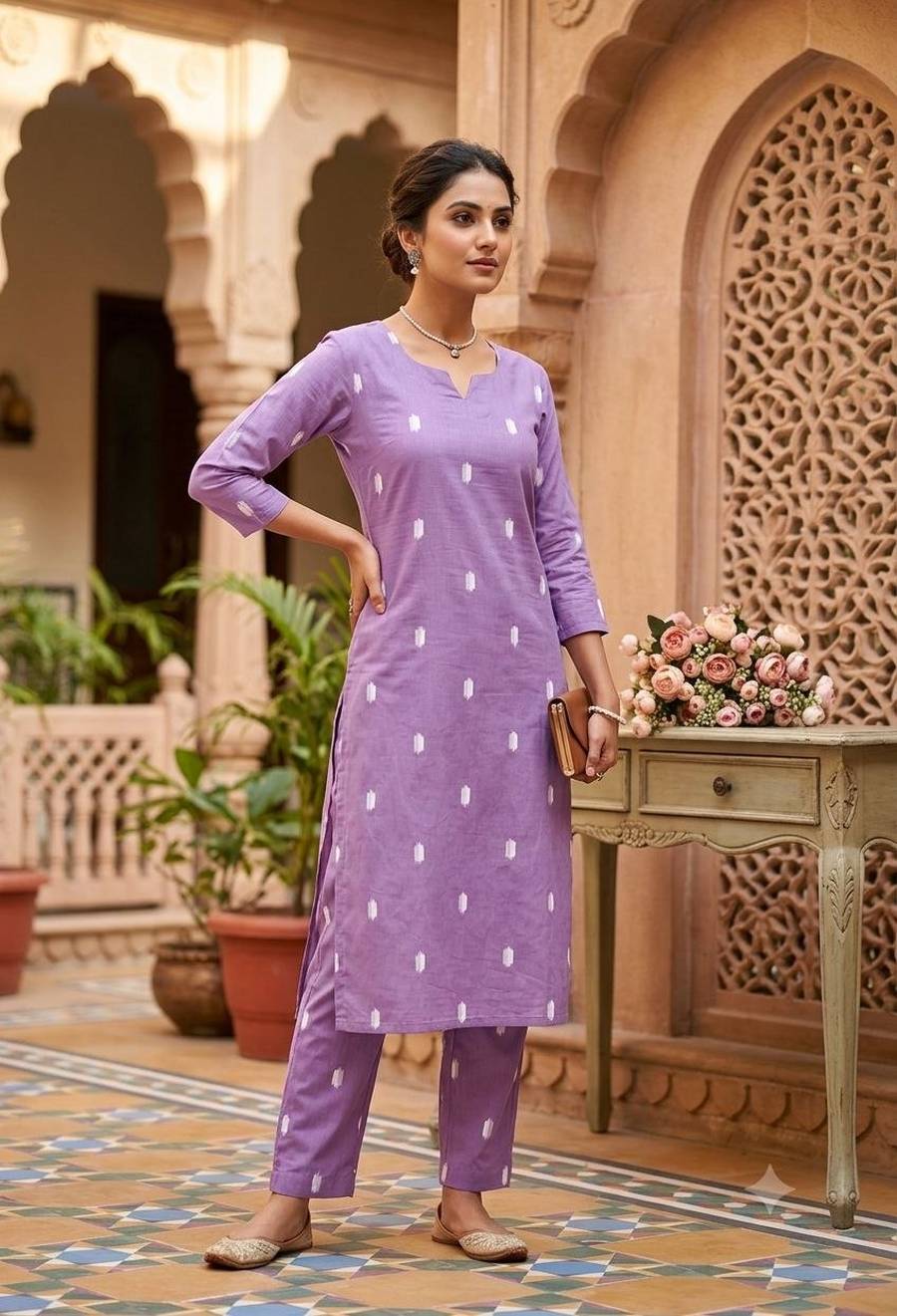 1MODERN SLUB COTTON PRINTED WORK TOP PENT SET DAILY WEAR WHOLESALE PRICE ETHNIC GARMENT (13)