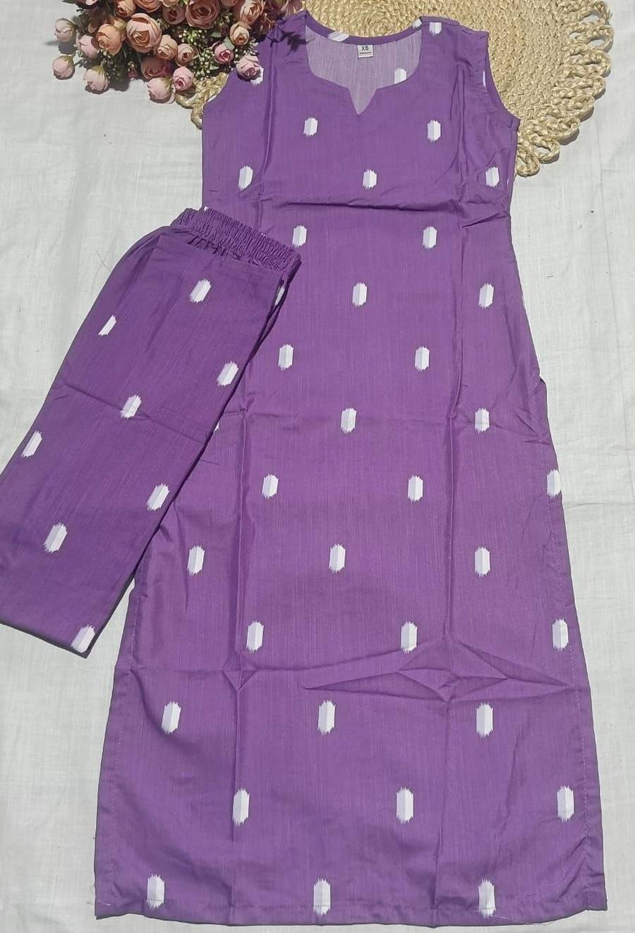 1MODERN SLUB COTTON PRINTED WORK TOP PENT SET DAILY WEAR WHOLESALE PRICE ETHNIC GARMENT (14)