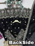 1MODERN TWO TINE FENDY SILK EMBROIDERY SEQUENCE WORK GOWN PALAZZO WITH DUPATTA FESTIVE WEAR WHOLESALE PRICE ETHNIC GARMENT (13)