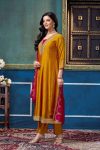 1MODERN VICHITRA SILK EMBROIDERY, SEQUENCE & CODING WORK ANARKALI BOTTOM WITH DUPATTA WEDDING WEAR WHOLESALE PRICE ETHNIC GARMENT (2)