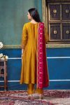 1MODERN VICHITRA SILK EMBROIDERY, SEQUENCE & CODING WORK ANARKALI BOTTOM WITH DUPATTA WEDDING WEAR WHOLESALE PRICE ETHNIC GARMENT (2)