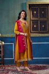 1MODERN VICHITRA SILK EMBROIDERY, SEQUENCE & CODING WORK ANARKALI BOTTOM WITH DUPATTA WEDDING WEAR WHOLESALE PRICE ETHNIC GARMENT (2)