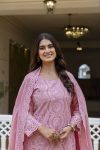 1NEW ARRIVAL CAMBRIC COTTON BORING CHIKAN KARI WORK TOP BOTTOM WITH DUPATTA FESTIVE WEAR WHOLESALE PRICE ETHNIC GARMENT (39)