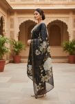 1NEW ARRIVAL ROMAN SILK EMBROIDERY WORK TOP BOTTOM WITH DUPATTA FESTIVE WEAR WHOLESALE PRICE ETHNIC GARMENT (22)