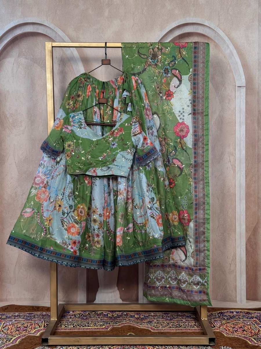 1NEW ARRIVAL TABBY SILK DIGITAL PRINTED WITH EMBROIDERY WORK LEHENGA CHOLI WITH DUPATTA FESTIVE WEAR WHOLESALE PRICE ETHNIC GARMENT (18)