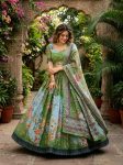 1NEW ARRIVAL TABBY SILK DIGITAL PRINTED WITH EMBROIDERY WORK LEHENGA CHOLI WITH DUPATTA FESTIVE WEAR WHOLESALE PRICE ETHNIC GARMENT (19)