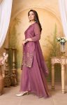 1RICH LOOK BERRY SILK EMBROIDERY, SEQUENCE & CODING WORK TOP PALAZZO WITH DUPATTA WEDDING WEAR WHOLESALE PRICE ETHNIC GARMENT (13)