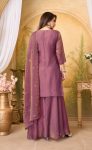 1RICH LOOK BERRY SILK EMBROIDERY, SEQUENCE & CODING WORK TOP PALAZZO WITH DUPATTA WEDDING WEAR WHOLESALE PRICE ETHNIC GARMENT (13)