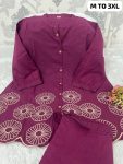 1RICH LOOK COTTON EMBROIDERY WORK CO-ORD SET DAILY WEAR WHOLESALE PRICE ETHNIC GARMENT (8)