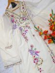1RICH LOOK GEORGETTE EMBROIDERY WORK TOP BOTTOM WITH DUPATTA FESTIVE WEAR WHOLESALE PRICE ETHNIC GARMENT (17)
