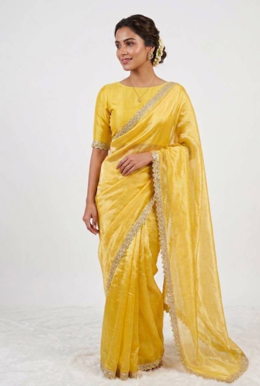1RICH LOOK GMY SILK HANDWORK COLOURFUL LACE BORDER WORK SAREE WITH UNSTITCHED BLOUSE PARTY WEAR WHOLESALE PRICE ETHNIC GARMENT (10)