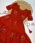 1RICH LOOK MUL COTTON EMBROIDERY WORK ONE PIECE MAXI DRESS PARTY WEAR WHOLESALE PRICE ETHNIC GARMENT (18)