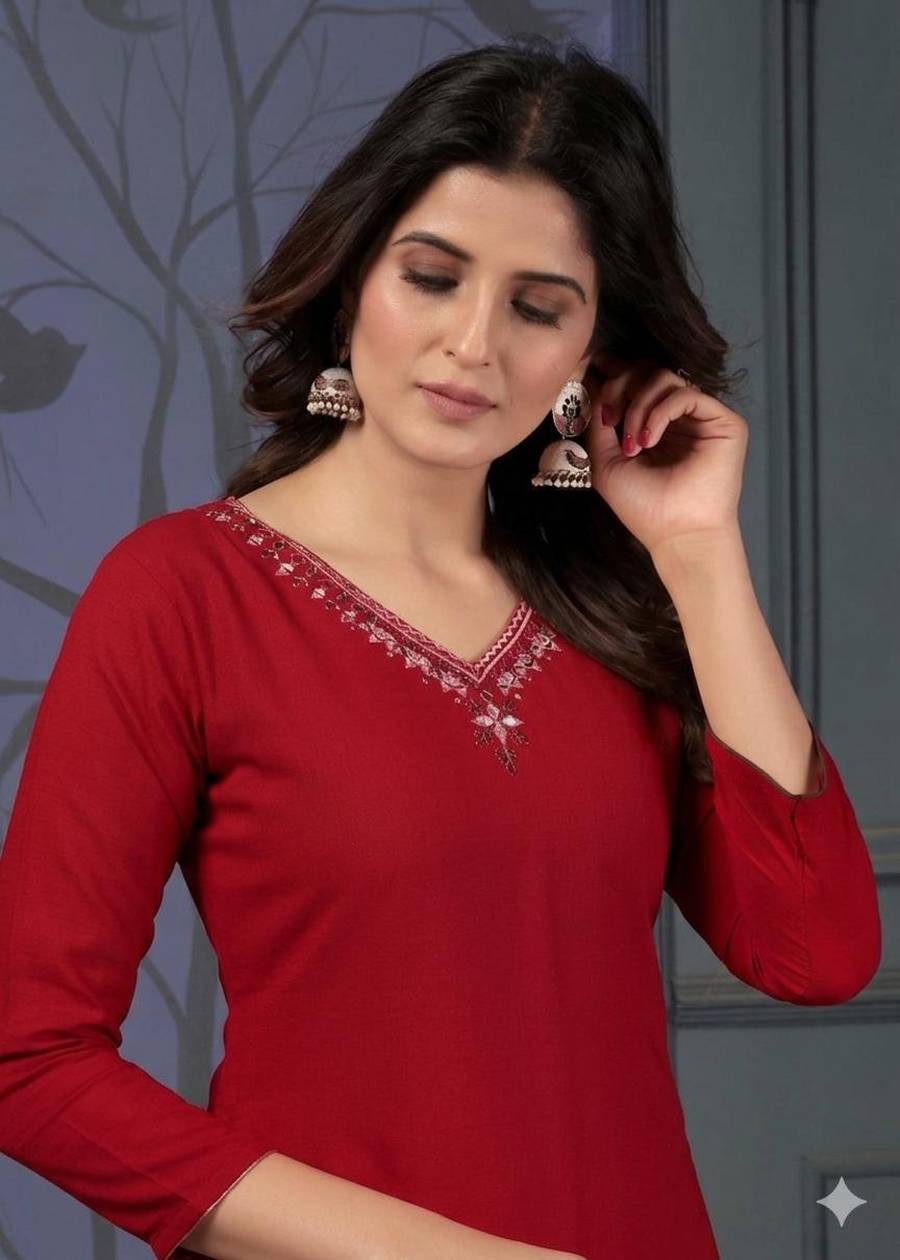 1TRENDING MAAZA COTTON HANDWORK TOP PENT SET FESTIVE WEAR WHOLESALE PRICE ETHNIC GARMENT (6)