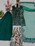 21FANCY GEORGETTE EMBROIDERY SEQUENCE PEARL HAND WORK TOP PALAZZO WITH DUPATTA FESTIVE WEAR WHOLESALE PRICE ETHNIC GARMENT (10)