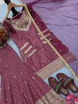 21RICH LOOK CHINON SILK DIGITAL PRINT WITH EMBROIDERY 5 MM SEQUENCE WORK TOP SHARARA WITH DUPATTA FESTIVE WEAR WHOLESALE PRICE ETHNIC GARMENT (16)
