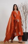 2ATTRACTIVE ROMAN SILK EMBROIDERY WORK TOP BOTTOM WITH DUPATTA FESTIVE WEAR WHOLESALE PRICE ETHNIC GARMENT (2)