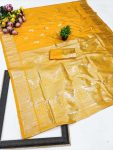2DESIGNER BANARASI SILK SELF & ZARI WEAVING RICH PALLU UNIQUE BORDER WORK SAREE WITH UNSTITCHED BLOUSE FESIVE WEAR WHOLESALE PRICE ETHNIC GARMENT (11)