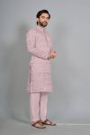 2DESIGNER COTTON SILK EMBROIDERY WORK MEN’S KURTA WEDDING WEAR WHOLESALE PRICE ETHNIC GARMENT (17)