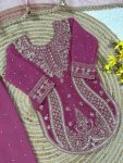 2DESIGNER GEORGETTE EMBROIDERY WITH MOTI WORK KID’S TOP BOTTOM WITH DUPATTA FESTIVE WEAR WHOLESALE PRICE ETHNIC GARMENT (26)