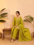 2DESIGNER VICHITRA SILK EMBROIDERY, SEQUENCE & CODING WORK TOP PALAZZO WITH DUPATTA FESTIVE WEAR WHOLESALE PRICE ETHNIC GARMENT (2)