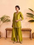 2DESIGNER VICHITRA SILK EMBROIDERY, SEQUENCE & CODING WORK TOP PALAZZO WITH DUPATTA FESTIVE WEAR WHOLESALE PRICE ETHNIC GARMENT (2)