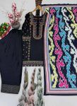 2FANCY NATURAL SILK EMBROIDRY WORK TOP PATIYALA WITH DUPATTA FESTIVE WEAR WHOLESALE PRICE ETHNIC GARMENT (18)