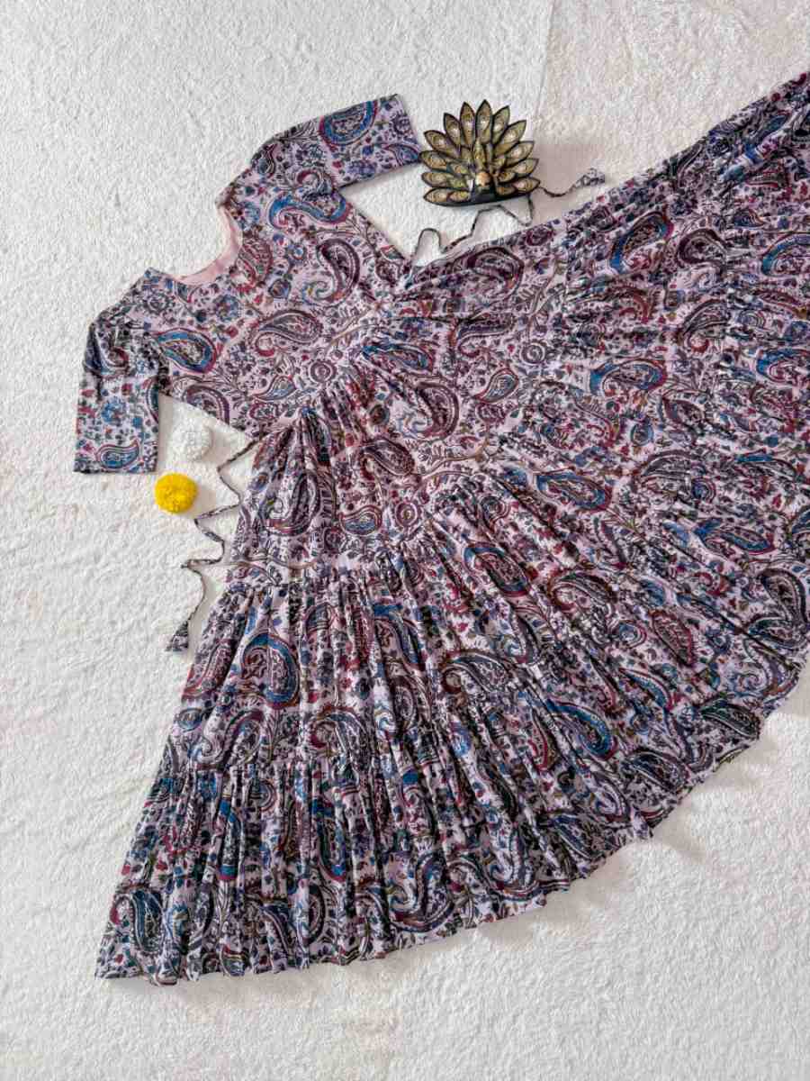 2MODERN CAMBRIC COTTON KALAMKARI PRINT GOWN DAILY WEAR WHOLESALE PRICE ETHNIC GARMENT (11)